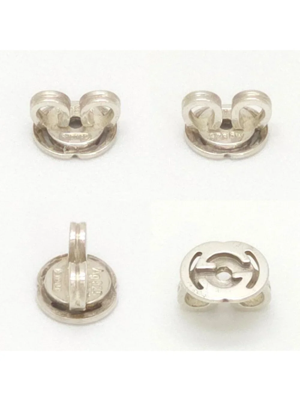 Gucci Double G Single Earrings Sterling Silver Stud